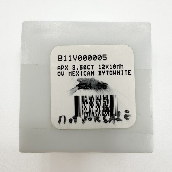 Mexican Bytownite Oval 3.5ct 12x10mm Original Box Sealed Gold Yellow Champaign - Picture 4 of 13